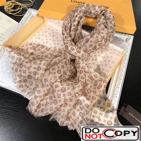 louis vuitton cashmere scarf fake